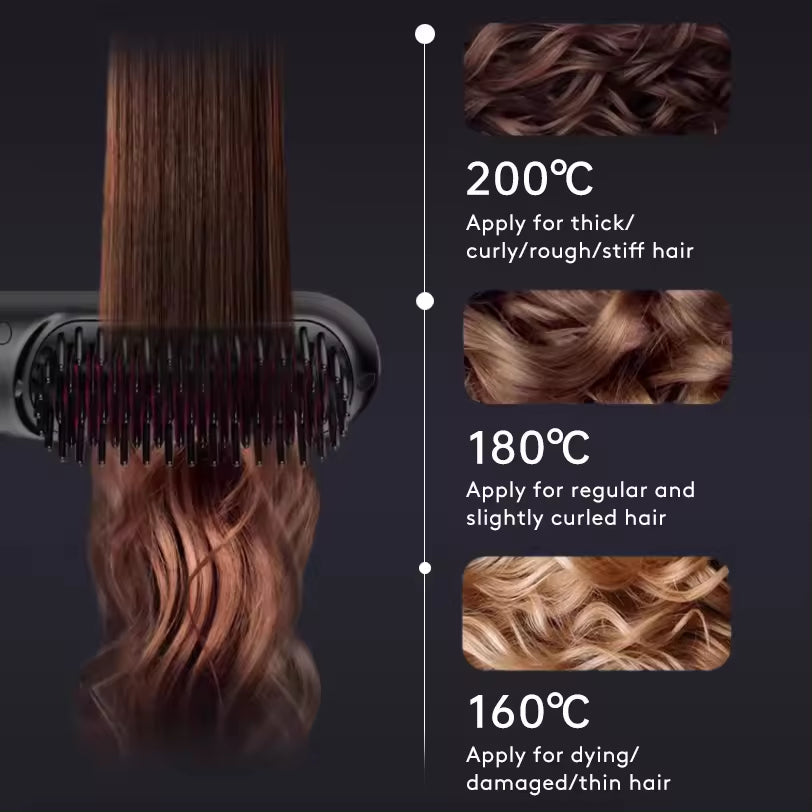 cordless straightening brush