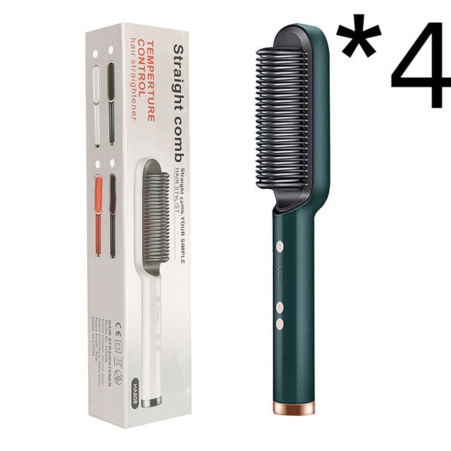 2-in-1 hair straightener comb