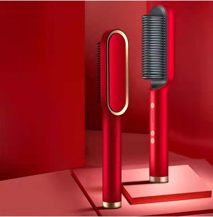 2-in-1 hair straightener comb