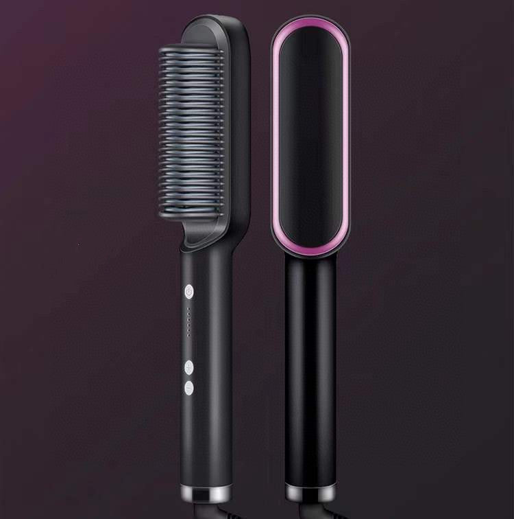 2-in-1 hair straightener comb
