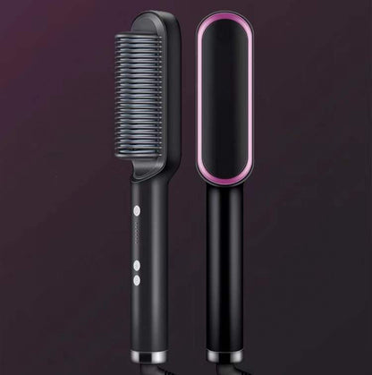 2-in-1 hair straightener comb