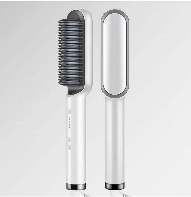 2-in-1 hair straightener comb