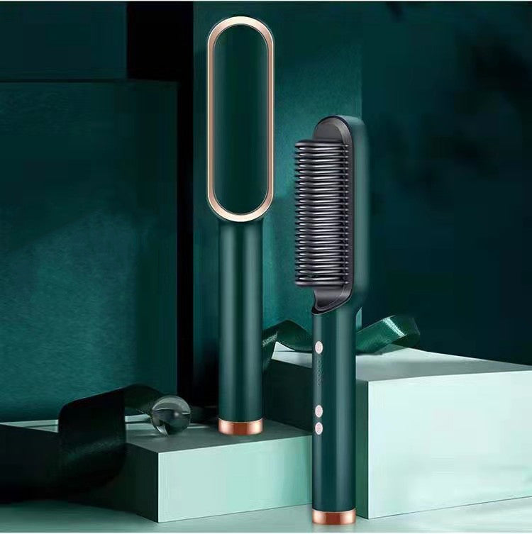 2-in-1 hair straightener comb
