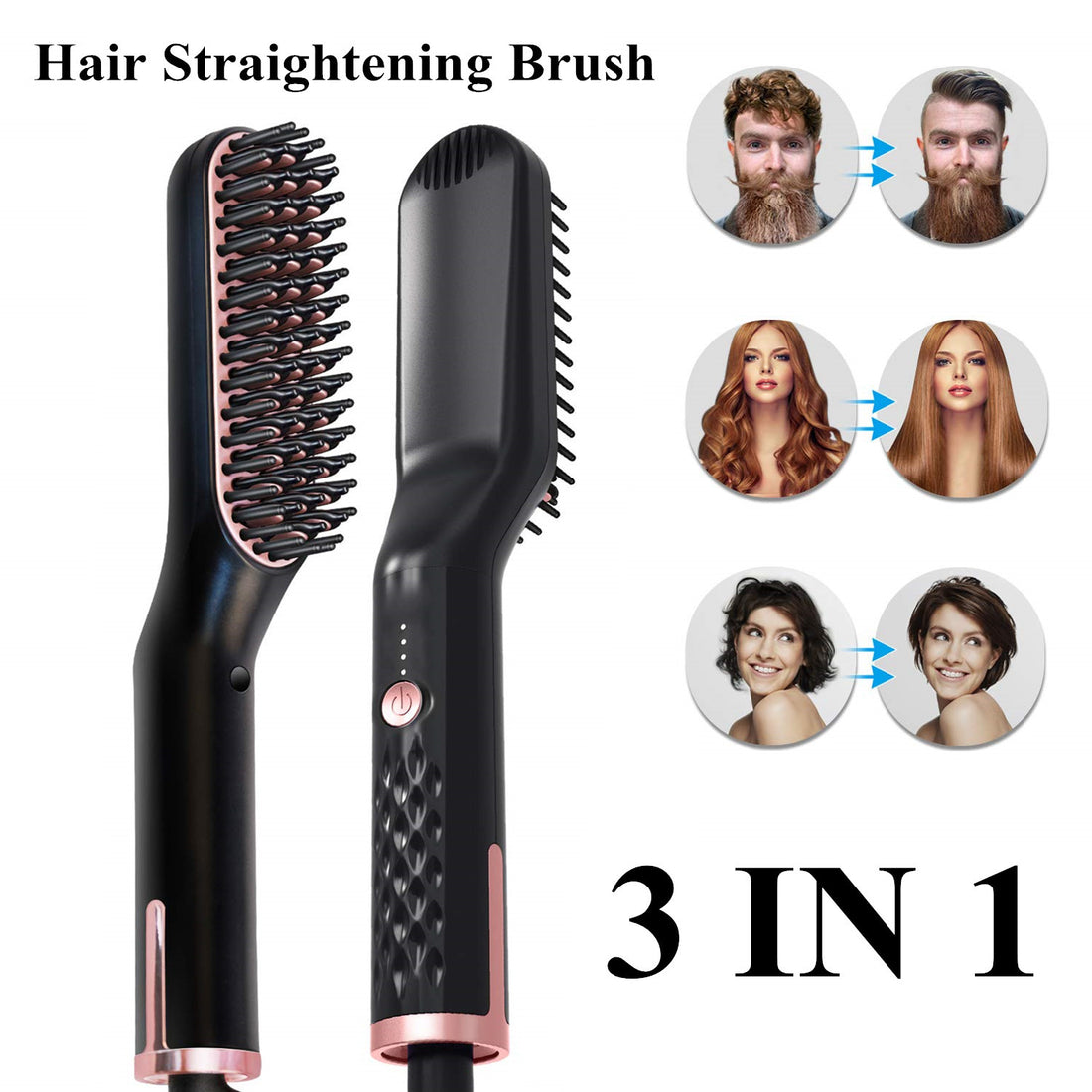 3-in-1 hair dryer brush