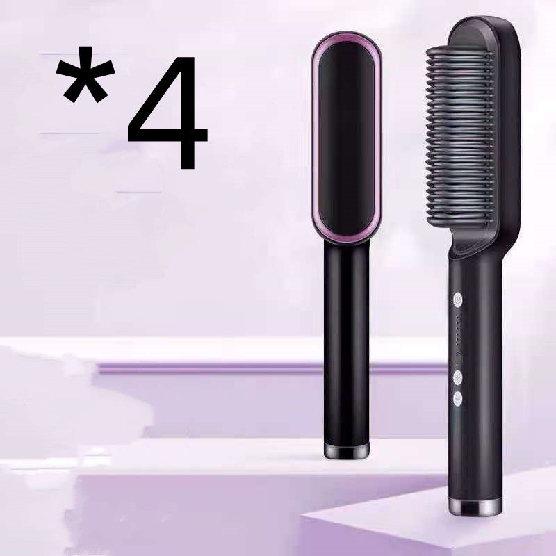 2-in-1 hair straightener comb