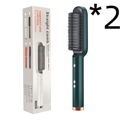 2-in-1 hair straightener comb