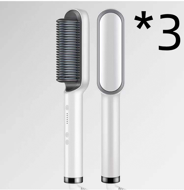 2-in-1 hair straightener comb