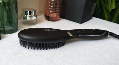 ceramic hair straightening brush