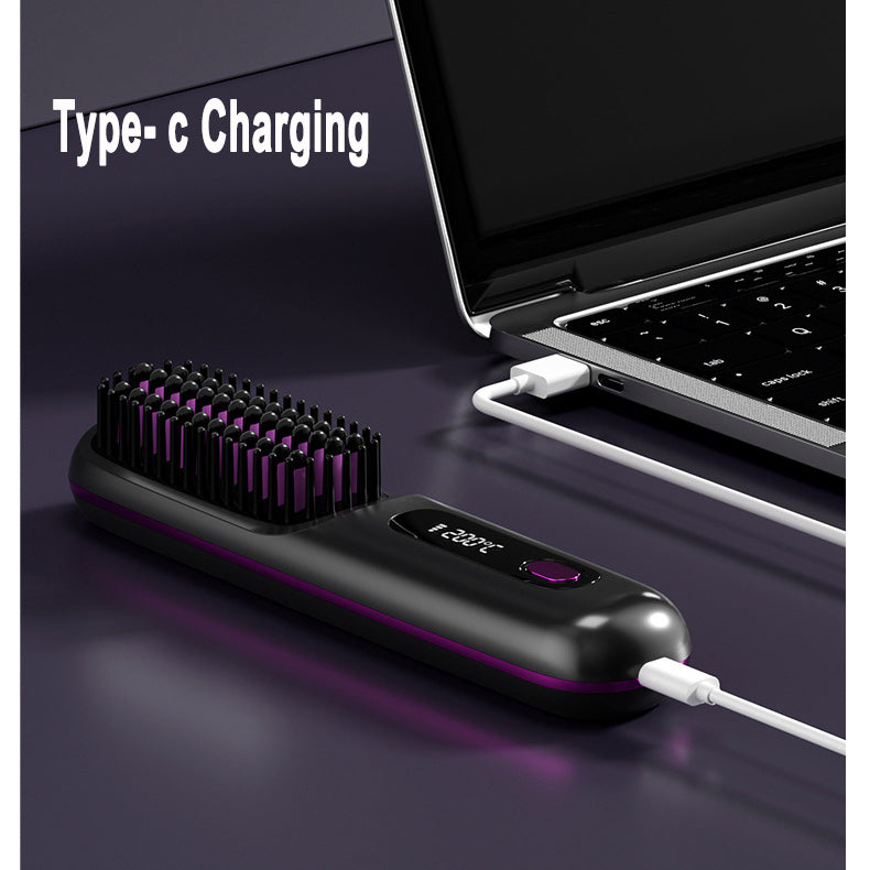 cordless straightening brush