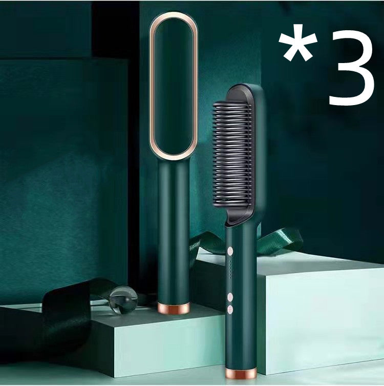 2-in-1 hair straightener comb