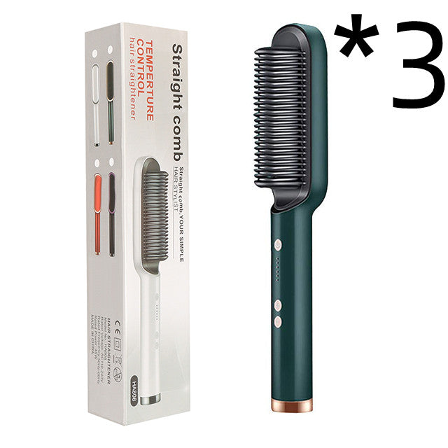 2-in-1 hair straightener comb