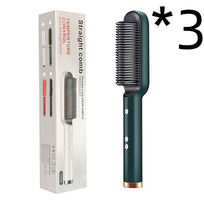 2-in-1 hair straightener comb
