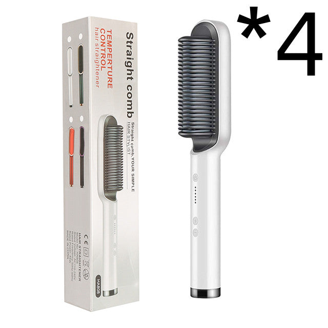 2-in-1 hair straightener comb