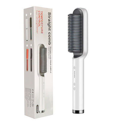 2-in-1 hair straightener comb
