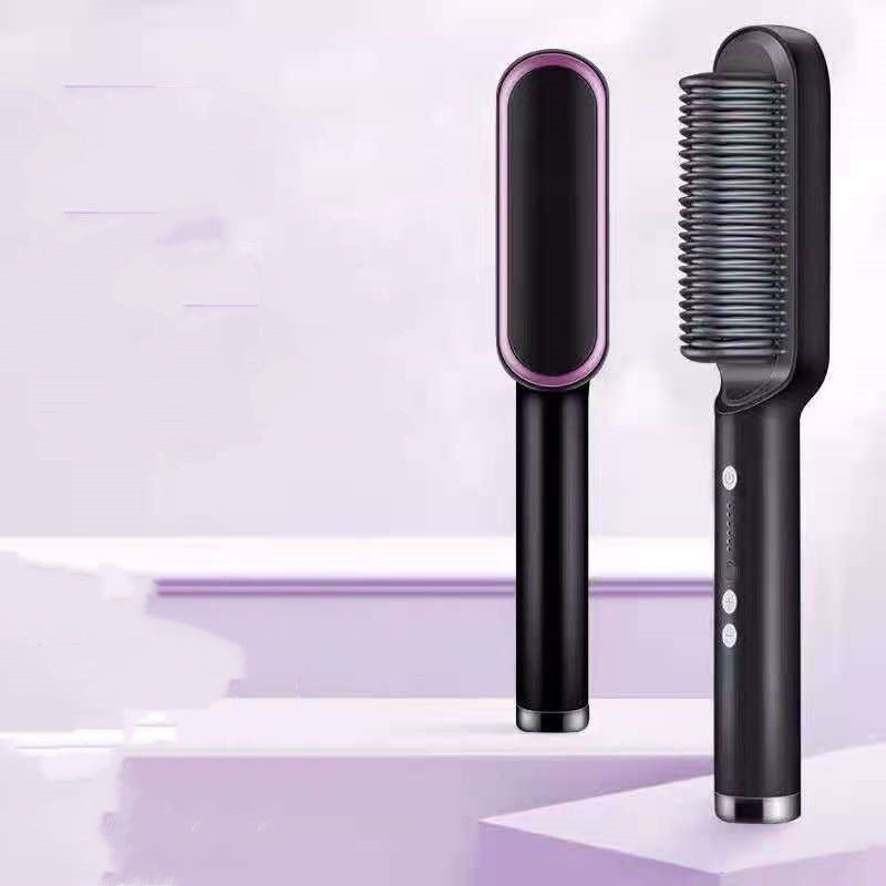 2-in-1 hair straightener comb