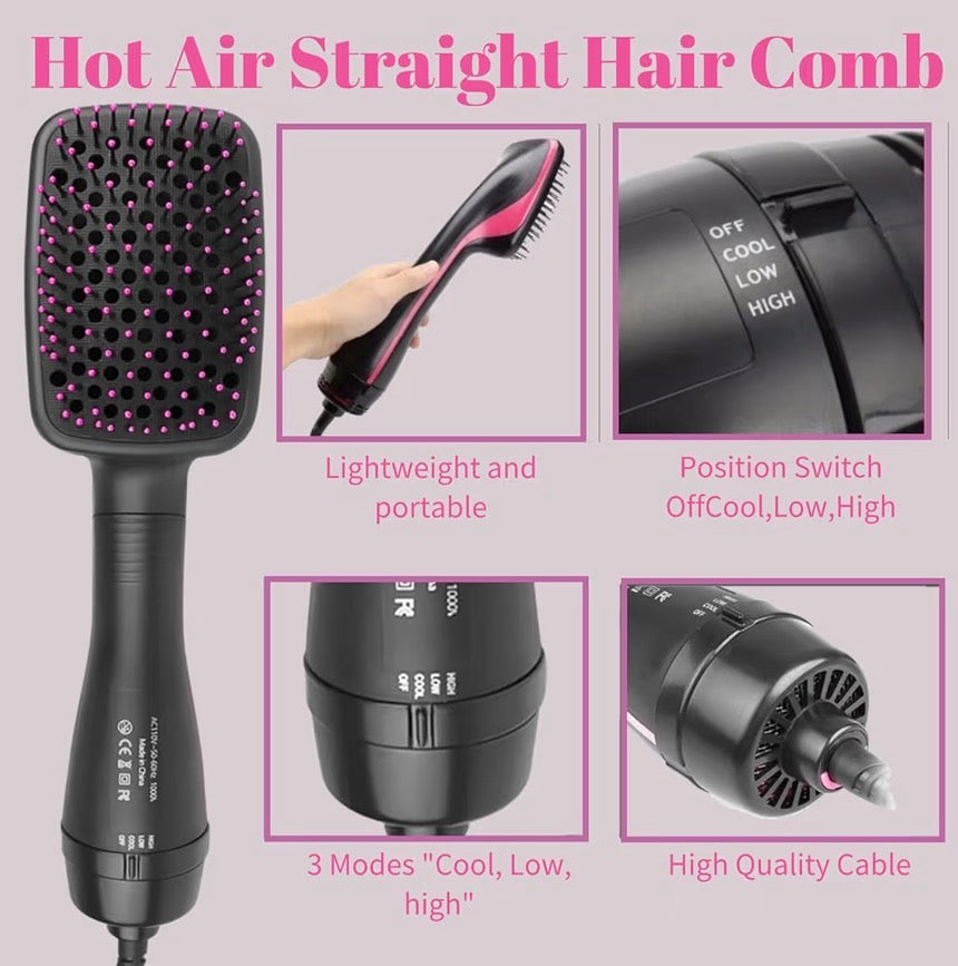 3-in-1 hair dryer brush