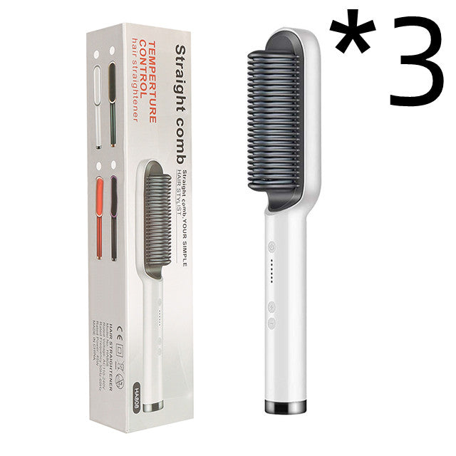 2-in-1 hair straightener comb