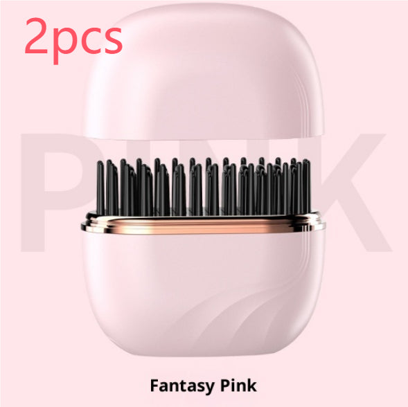 mini hair straightening comb wireless portable styling