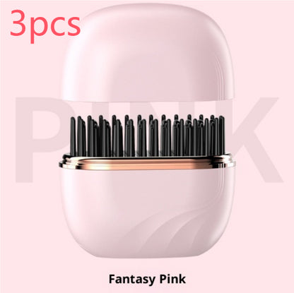 mini hair straightening comb wireless portable styling