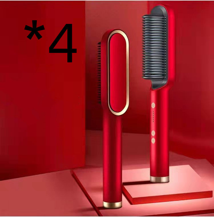 2-in-1 hair straightener comb