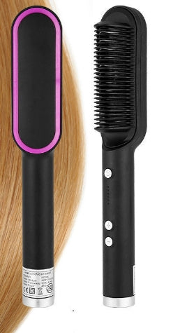 2-in-1 hair straightener comb
