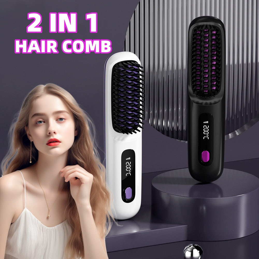 cordless straightening brush