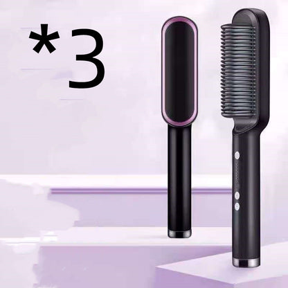 2-in-1 hair straightener comb
