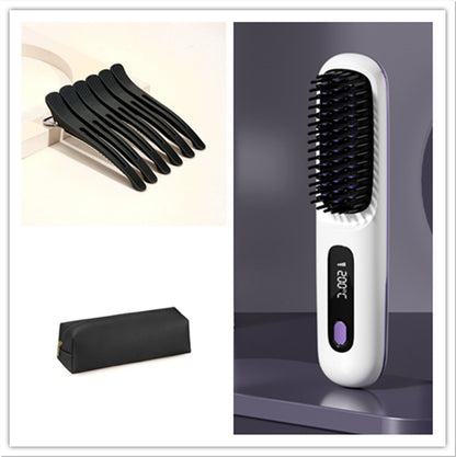 cordless straightening brush