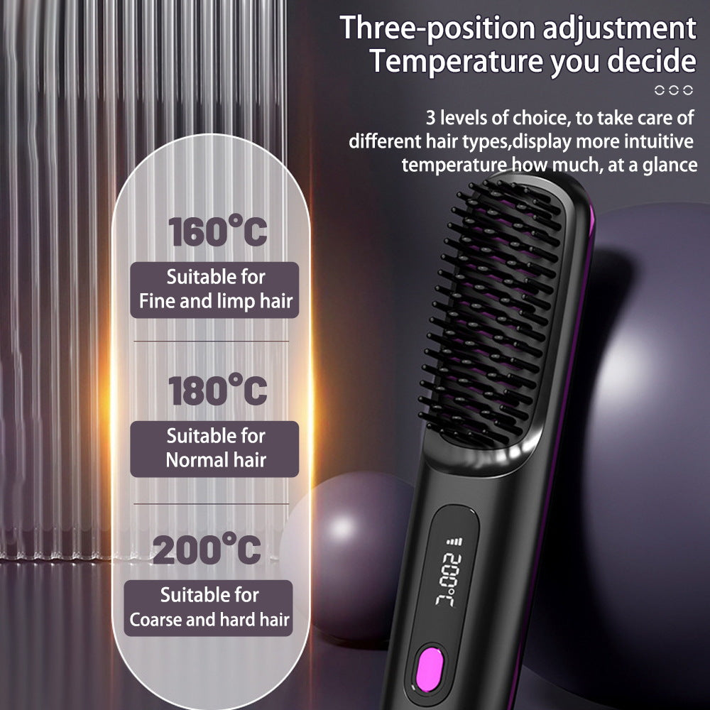 cordless straightening brush