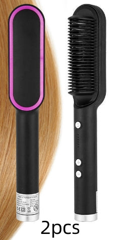 2-in-1 hair straightener comb