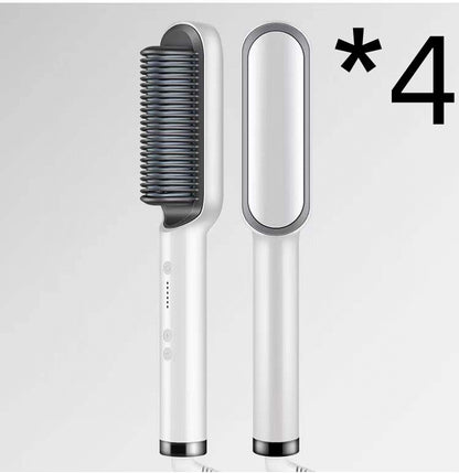 2-in-1 hair straightener comb