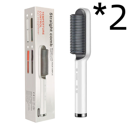 2-in-1 hair straightener comb