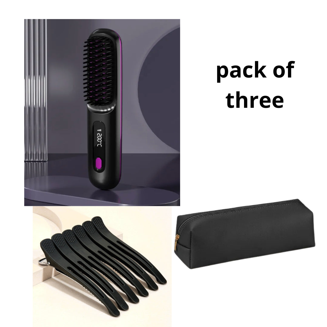 cordless straightening brush